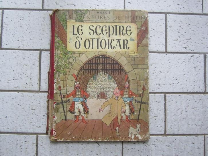 Tintin - Le sceptre d'Ottokar - E.O. couleurs B1 de 1947, Boeken, Stripverhalen, Gelezen, Eén stripboek, Ophalen of Verzenden