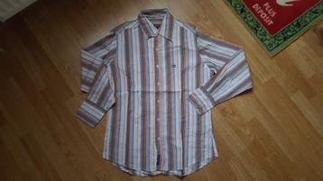 Gestreept hemd Scapa sport (Small), Enlèvement ou Envoi, Tour de cou 38 (S) ou plus petit, Comme neuf, Brun