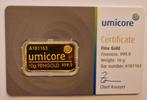Lingot d'or Umicore 10 gr, Enlèvement ou Envoi, Or