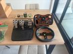 Logitech G923 racestuur + pedalen + extra stuur, Ophalen, Zo goed als nieuw, Logitech