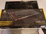 Corsair K55 gaming keyboard toetsenbord, Ophalen of Verzenden, Zo goed als nieuw