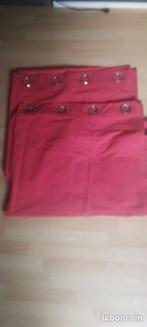 2 rode gordijnen, Ophalen of Verzenden, Gebruikt, Rood