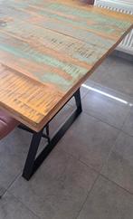 Gerecycled gekleurde eettafel, Huis en Inrichting, Tafels | Eettafels, Ophalen