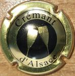 Crémant Alsace capsule van VIGNERONS goud & zwart nr 47, Verzamelen, Wijnen, Nieuw, Frankrijk, Witte wijn, Ophalen of Verzenden