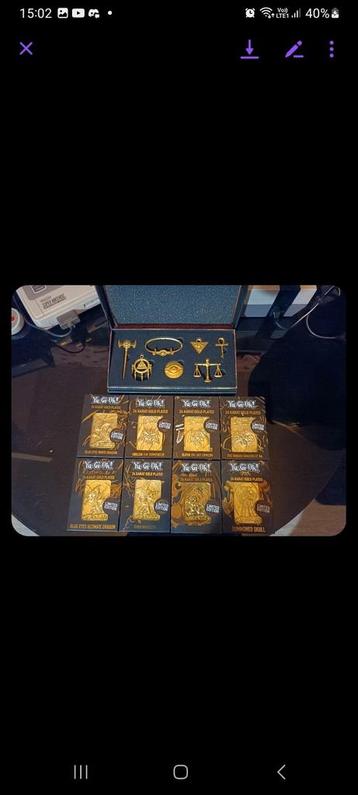YU Gi Oh kaarten limited edition 24 karat bladgoud  beschikbaar voor biedingen