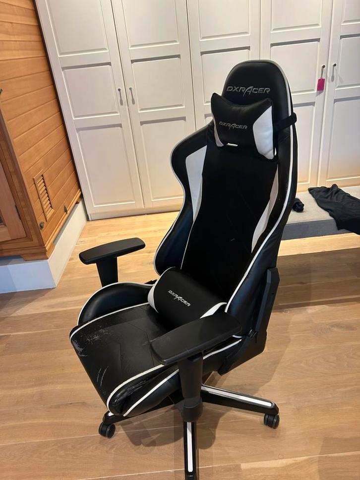 DXRacer gaming bureaustoel, Huis en Inrichting, Bureaustoelen, Zo goed als nieuw, Bureaustoel, Zwart, Gaming bureaustoel, Ophalen of Verzenden