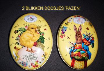 2 KLEINE BLIKKEN DOZEN THEMA PAZEN  beschikbaar voor biedingen