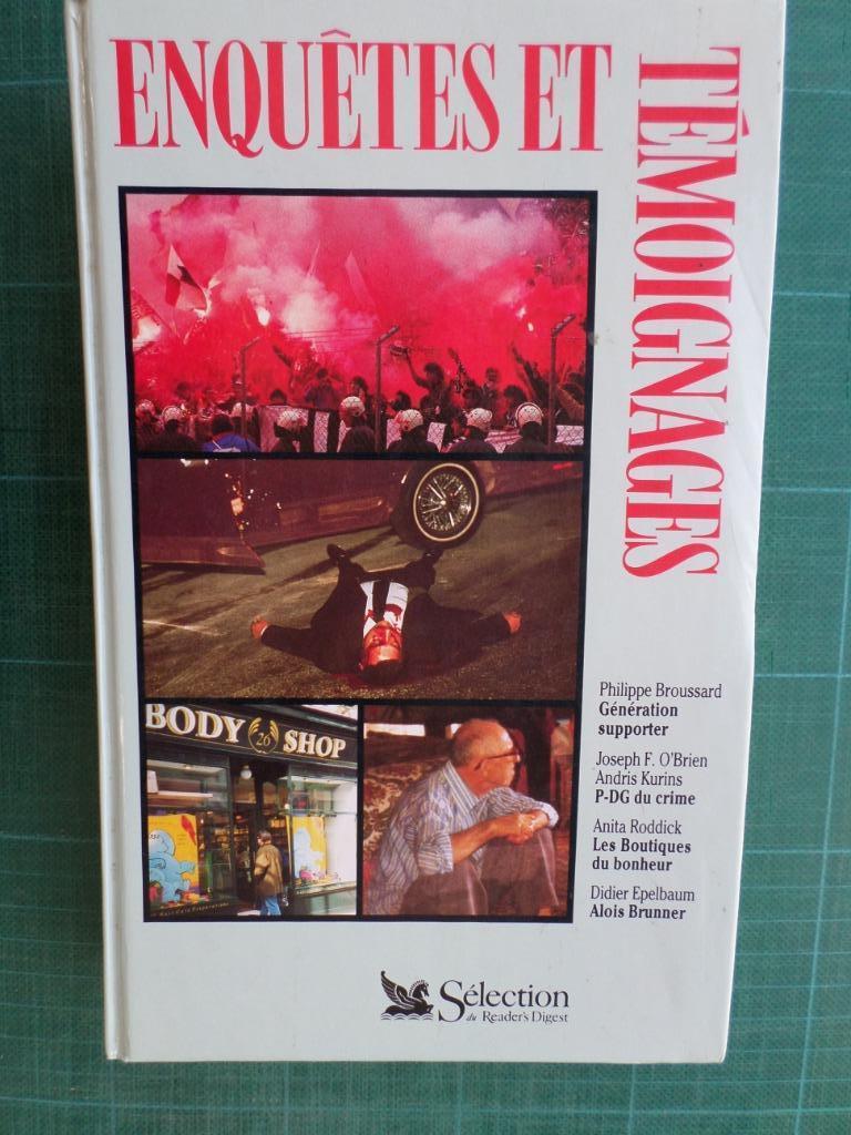 Enquêtes et témoignages–1992– Condensés de 4 romans -540p, Livres, Enlèvement ou Envoi, Utilisé, Société, Divers