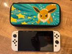 Nintendo switch oled met opberghoes + sd kaart en doos, Ophalen, Zo goed als nieuw, Switch OLED