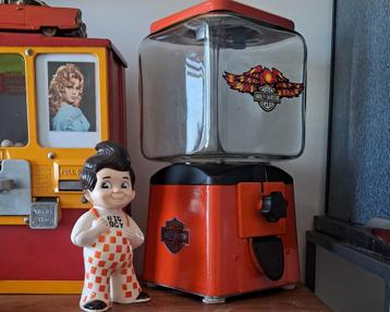 Harley Davidson , vintage kauwgomautomaat beschikbaar voor biedingen