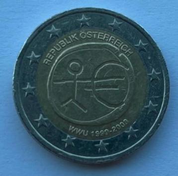 2 Euro munt Stickman 1999 - 2009 Oostenrijk beschikbaar voor biedingen