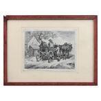 Ets “Oostenrijkse koolboeren” door Johann Adam Klein, Antiek en Kunst, Kunst | Etsen en Gravures, Verzenden