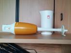 Oranje vintage Spaanse staafmixer - merk Taurus, Minder dan 1 liter, Ophalen, Zo goed als nieuw, 1 snelheid