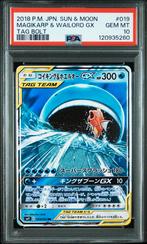 Magikarp & Wailord GX PSA 10 - 019/095 - Japanese Tag Bolt, Ophalen of Verzenden, Zo goed als nieuw, Losse kaart