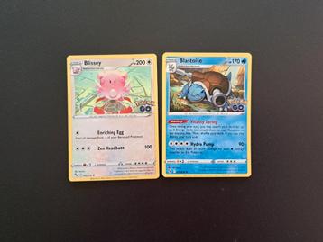 Blissey & blastoise pokemon Go holo beschikbaar voor biedingen