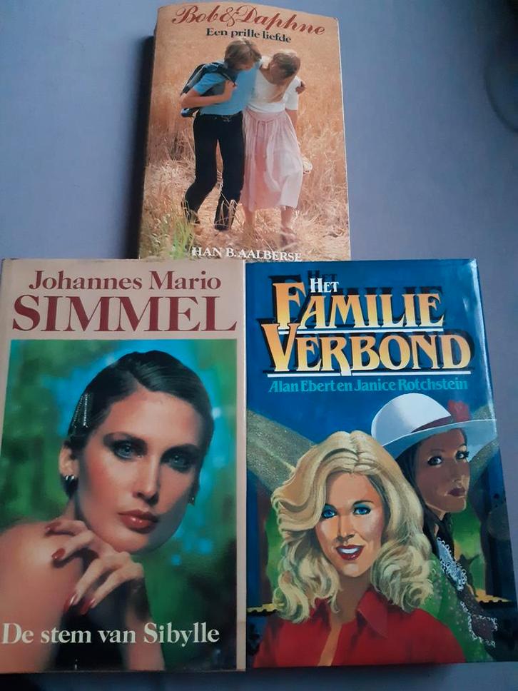 3 boeken (Simmel, Bob & Daphne, Het Familieverbond), Livres, Romans, Utilisé, Enlèvement ou Envoi