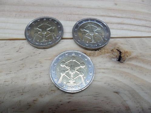 3 pièces ayant circulées de 2 € de 2006 Belgique Atomium, Timbres & Monnaies, Monnaies | Europe | Monnaies euro, Monnaie en vrac
