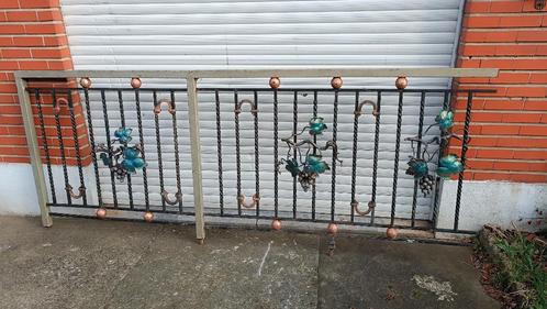 Clôture de jardin ou terrasse en fer forgé (13 m), Tuin en Terras, Tuinhekken en Hekwerk, Gebruikt, IJzer, Ophalen of Verzenden