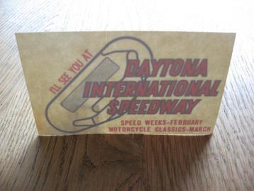 Vintage Sticker Daytona International Speedway  beschikbaar voor biedingen