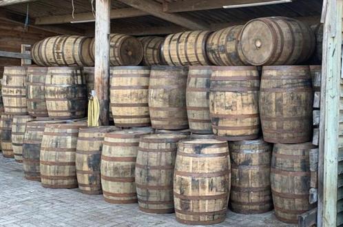 Partij whiskeyvaten 190L STUNTPRIJZEN! - regentonnen, Tuin en Terras, Regentonnen, Zo goed als nieuw, Hout, 150 liter of meer