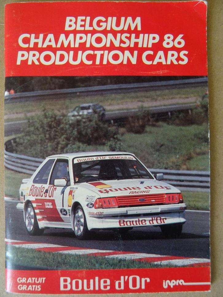 Belgium Championship 86 production cars Boule d'Or Racing, Boeken, Auto's | Boeken, Gelezen, Overige merken, Ophalen of Verzenden