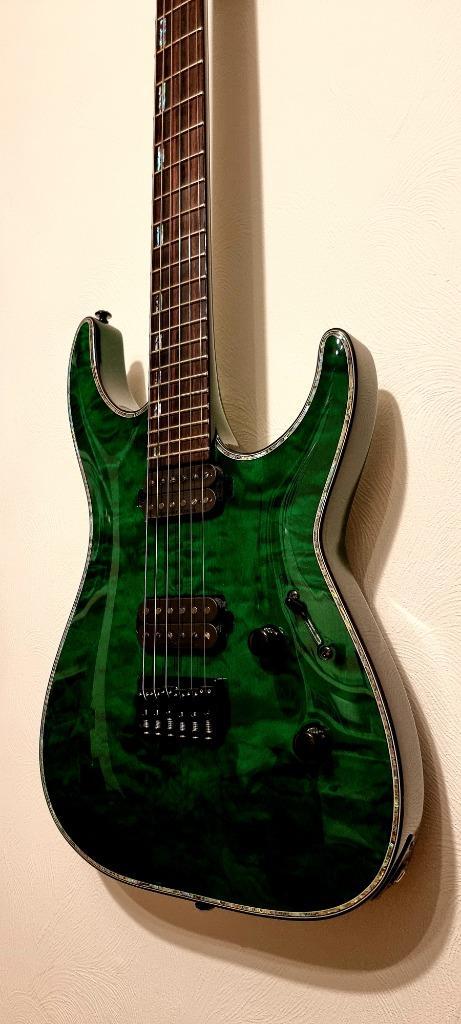 ESP LTD H1001 Deluxe See Thru Green, Muziek en Instrumenten, Snaarinstrumenten | Gitaren | Elektrisch, Zo goed als nieuw, Ophalen