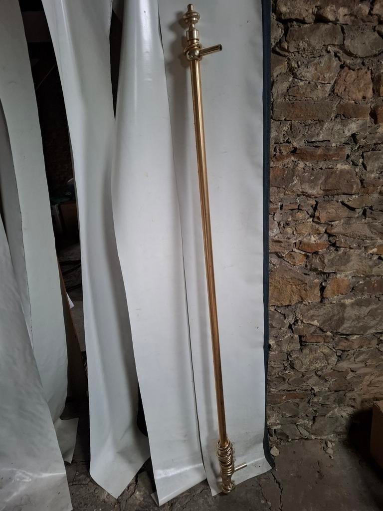 Barre de tentures dorée 170 cms environ, Enlèvement, Utilisé, Autres couleurs, 150 à 200 cm