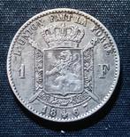 1 frank FR 1867 - Leopold II, Verzenden, Zilver, Losse munt, Zilver