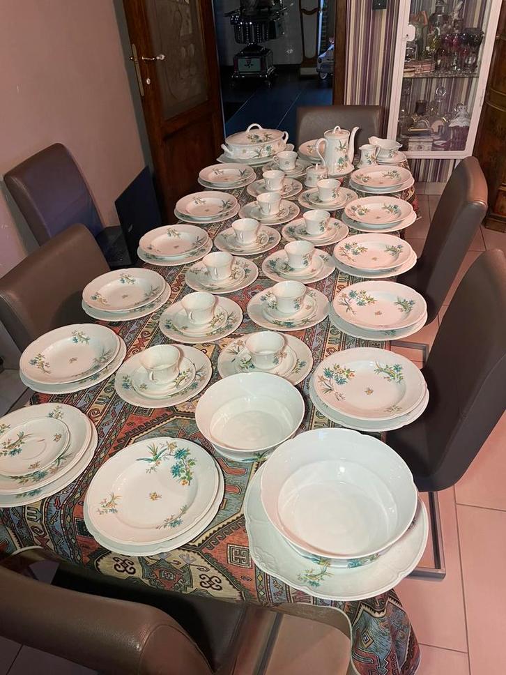 Topservies Royal Limoges Casanova 72 delig, Antiek en Kunst, Antiek | Servies compleet, Ophalen