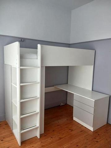 Lit bureau mezzanine ikea, Enlèvement, Utilisé