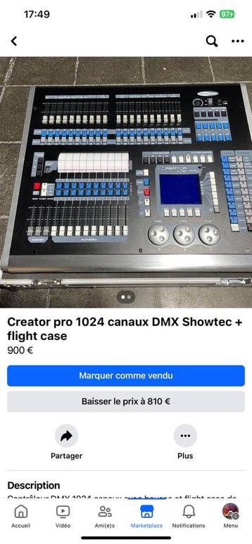 Showtec Creator Pro 1024 canaux avec flight
