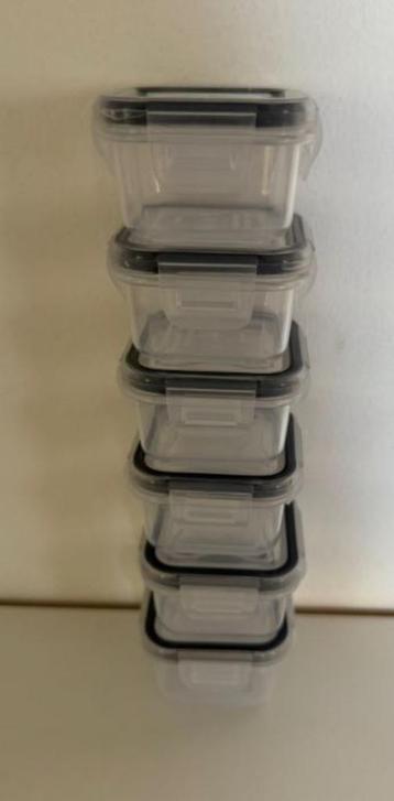 Set van 6 luchtdichte mini-opbergdozen - nieuw beschikbaar voor biedingen