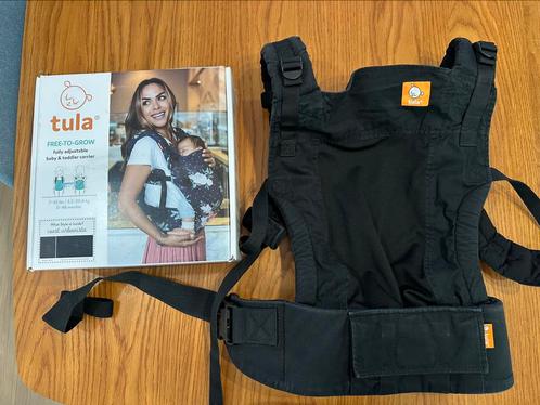 Tula Free To Grow zwarte draagzak, Kinderen en Baby's, Babydragers en Draagdoeken, Gebruikt, Draagzak, Buik of Rug, Overige merken