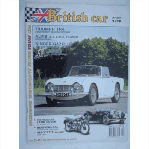 Britich Car Magazine 1998 NR 10 Tijdschrift 1998 #1 Nederlan, Livres, Autos | Brochures & Magazines, Utilisé, Enlèvement ou Envoi