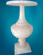 Magnifique pied de lampe en albâtre, sculpté main, Albast Albâtre, Enlèvement, Utilisé, Autres matériaux
