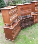 8 x Buikkastje Barok Vintage ladenkastje antiek art brocante, Ophalen, Eikenhout, 50 tot 100 cm, Zo goed als nieuw