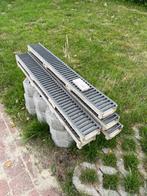 ACO  antraciet afvoergoot x5, Doe-het-zelf en Bouw, Buizen en Afvoer, Ophalen, Gebruikt, Overige materialen, Afvoer