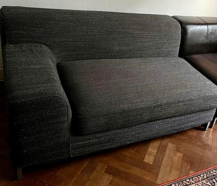 Ikea Kramfors 2 zit armleuning links+3 Myrby hoezen, Huis en Inrichting, Zetels | Zetels, Zo goed als nieuw, Rechte bank, Tweepersoons