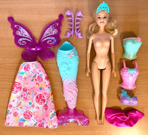 Barbie Fairytale mermaid dress up girl, Kinderen en Baby's, Speelgoed | Poppen, Gebruikt, Barbie, Ophalen