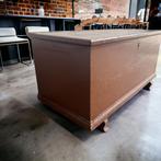 Vintage houten kist , geverfd : opmaakproject, Ophalen of Verzenden, Zo goed als nieuw