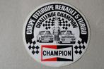 autocollant challenge CHAMPION - RENAULT 5 TURBO, Collections, Voiture ou Moto, Enlèvement ou Envoi, Neuf