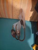 2 appliques  double vintage laiton, Enlèvement ou Envoi, Utilisé