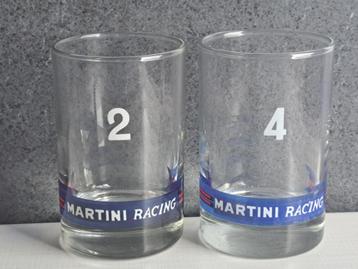 2 anciens verres Martini Racing N2 & 4