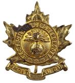 A british ww2 les fusiliers le sherbrooke cap badge, Verzamelen, Ophalen of Verzenden