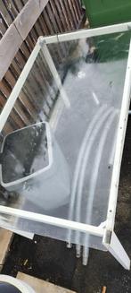Tuintafel glas, Tuin en Terras, Tuintafels, Ophalen, Gebruikt, Overige materialen