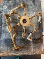 Lustre ancien en bois doré, Maison & Meubles, Lampes | Plafonniers, Enlèvement, Utilisé, Bois