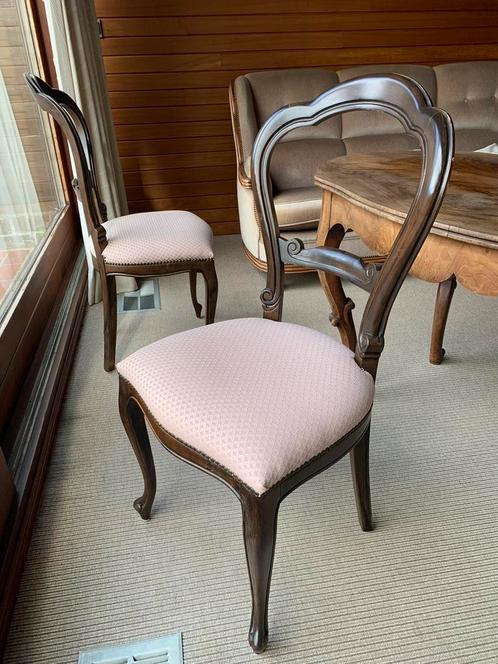 Opgemaakte stoel -mooie onberispelijke roze bekleding  -90%, Antiek en Kunst, Antiek | Meubels | Stoelen en Sofa's, Ophalen