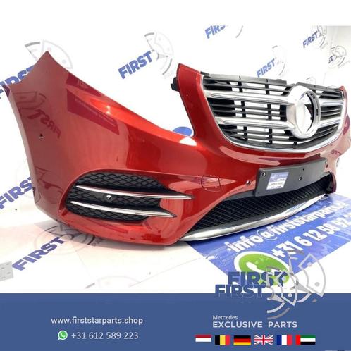W447 VITO / V KLASSE AMG VOORBUMPER COMPLEET ROOD ORIGINEEL, Auto-onderdelen, Carrosserie, Bumper, Mercedes-Benz, Voor, Gebruikt
