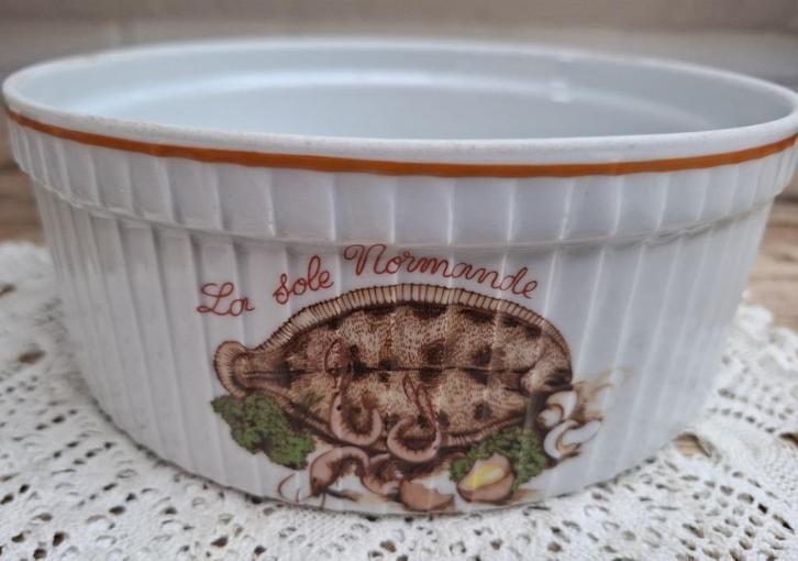 Vintage Franse casserole, La Sole Normande, Pillivuyt, Antiek en Kunst, Curiosa en Brocante, Ophalen of Verzenden