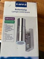 Buitenlamp RVS met 2 halogeenlampen, Ophalen, Inox, Minder dan 50 watt, Nieuw